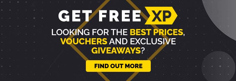 Promotional banner for XP program